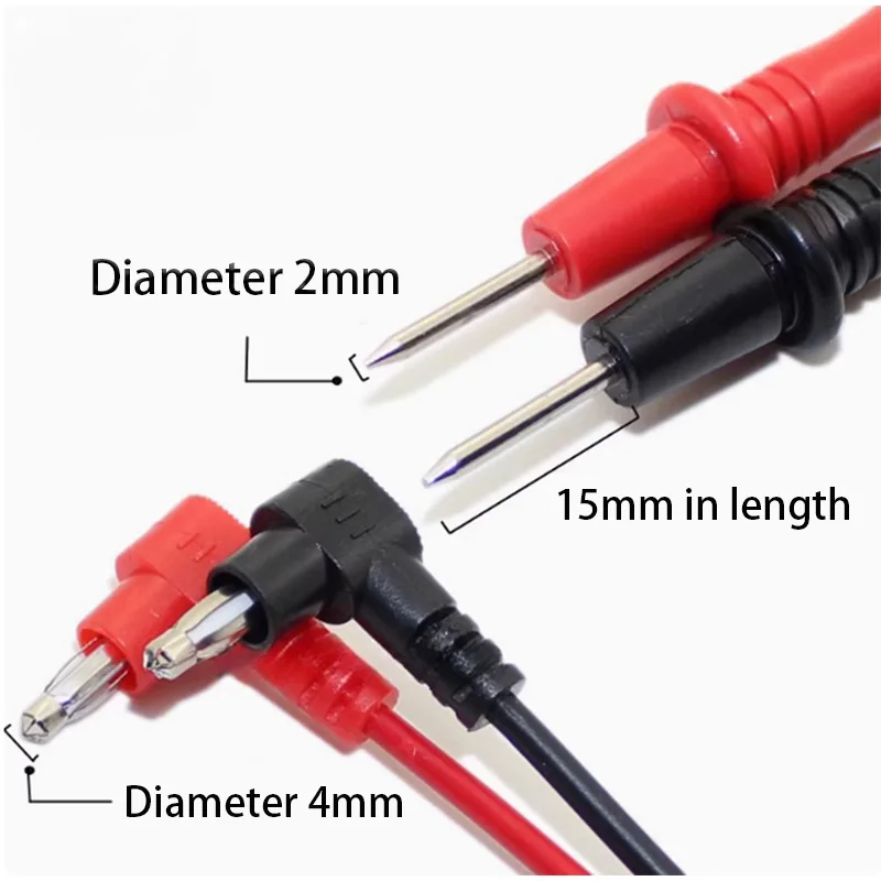 Multimeter probes, digital multimeter probes, wire probes, test connection wires, meter rod 1000V10A 1PCS