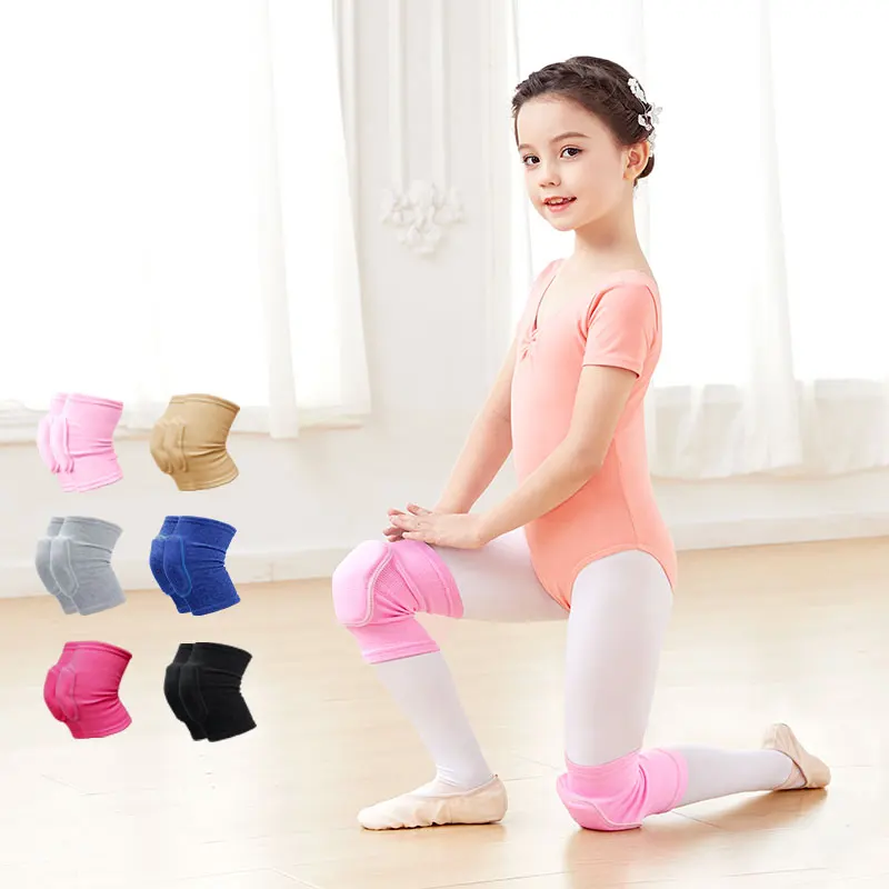 Girls Adult Knee Protector Children Dancing Skating Thicken Knee Brace Elastic Knee Pads Gym Sports Knee Pads 1 Pairs