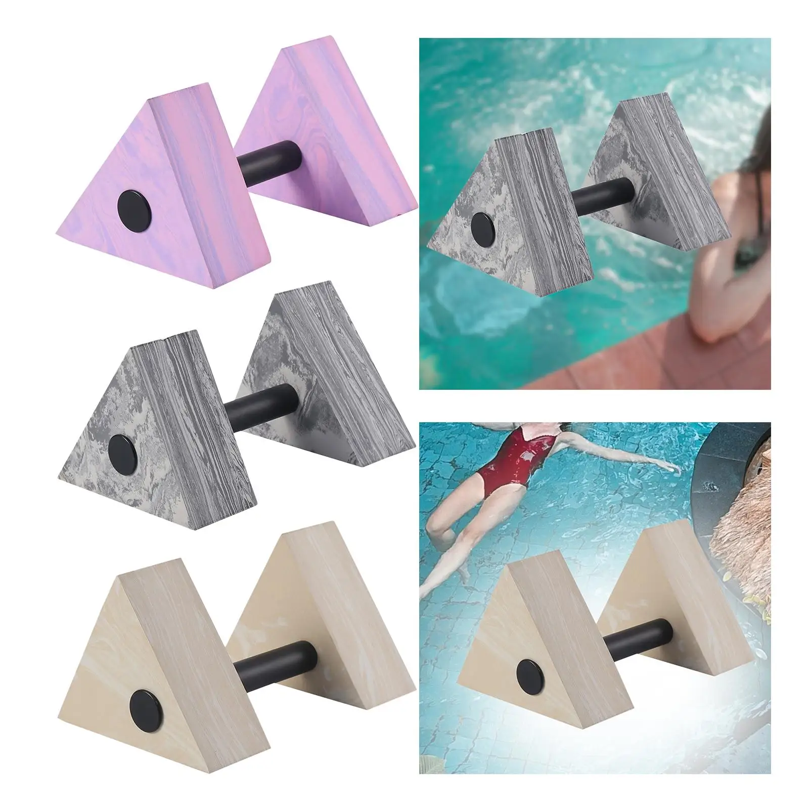 

Pool Exercise Dumbbell Lightweight Swim Training Men Women EVA Foam Dumbbell