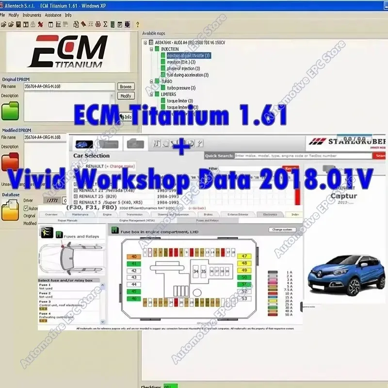 Vivid Workshop Data Atris-Stakis Technik 2018.01V ECM Titanium 1.61 with 26000+ Drivers ECU Tool Compatible - Driver ECM 18259
