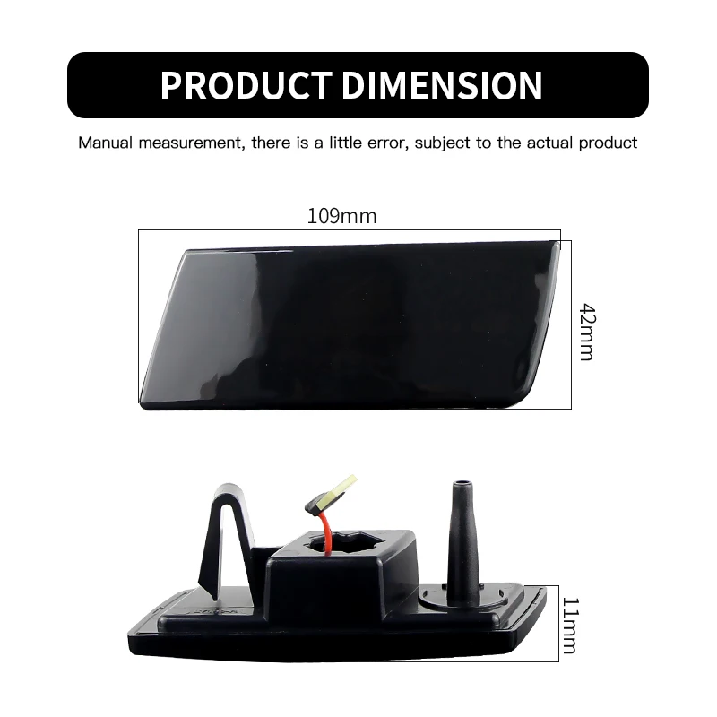 

2PCS LED Side Marker Lights Canbus For Chrysler 300 300C 2005-2010 Smoked/Clear Lens Amber Turn Signal Lamps Car Accessories