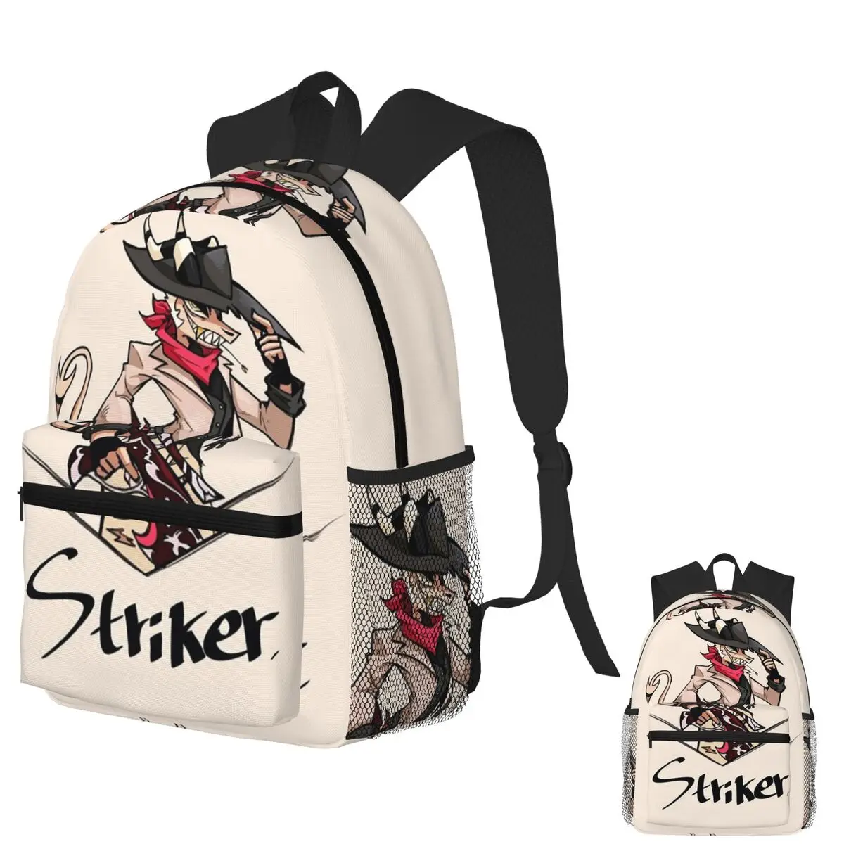 

Аниме Helluva Boss Striker студенческий рюкзак школьная сумка походный дорожный рюкзак для мальчиков и девочек модная сумка для книг сумки на плечо