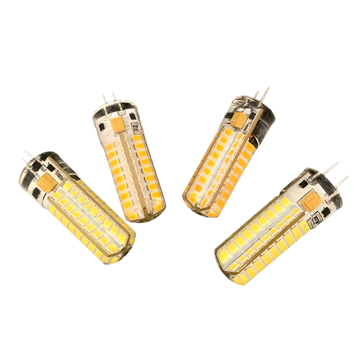 조광 가능 G4/gy6.35 Led 전구 7w 72led 12v 전구 옥수수 난방 덮개 3000k 투명등 생활 Smd2835 장식 스포트라이트