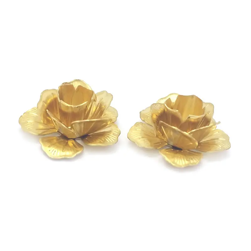 Not plated color Brass 3D Multi-layer Flower High Quality Diy Jewelry Making Supplies Accessories for Women Findings Accessories