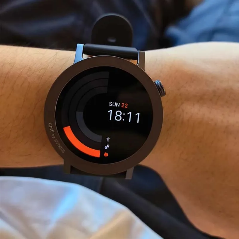 CMF By Nothing Watch Pro 2 ساعة ذكية بشاشة Amoled مقاس 1.32 بوصة ساعات CMF مع AI للحد من الضوضاء رياضية GPS مقاومة للماء ساعة ذكية