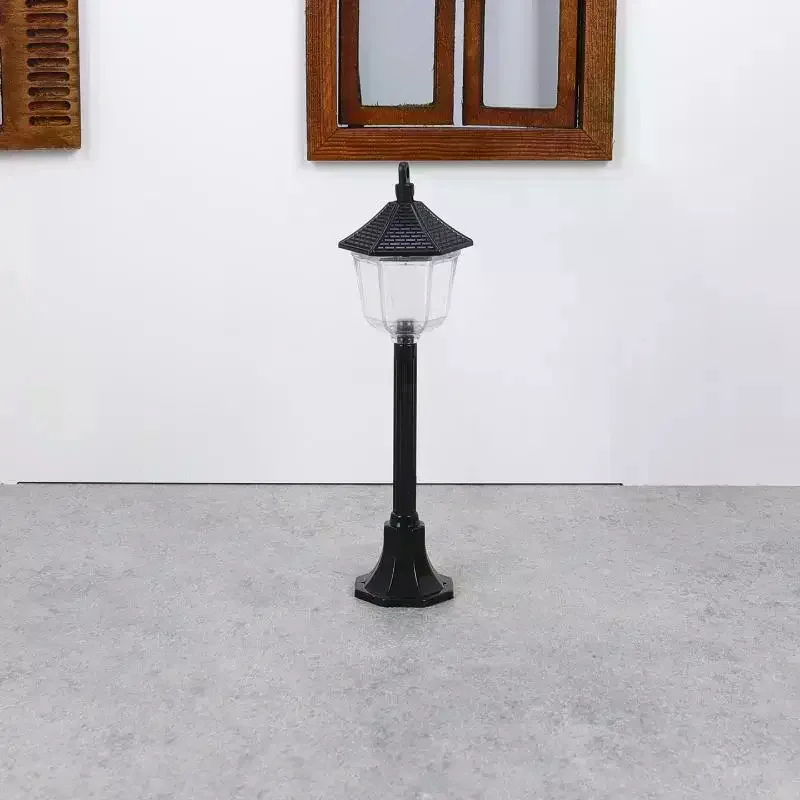 ไฟถนนจำลองสำหรับบ้านตุ๊กตา 1/12 ของตกแต่งสวนขนาดเล็ก ของประดับตกแต่งบ้านตุ๊กตา ของเล่นเสริมสร้างจินตนาการ