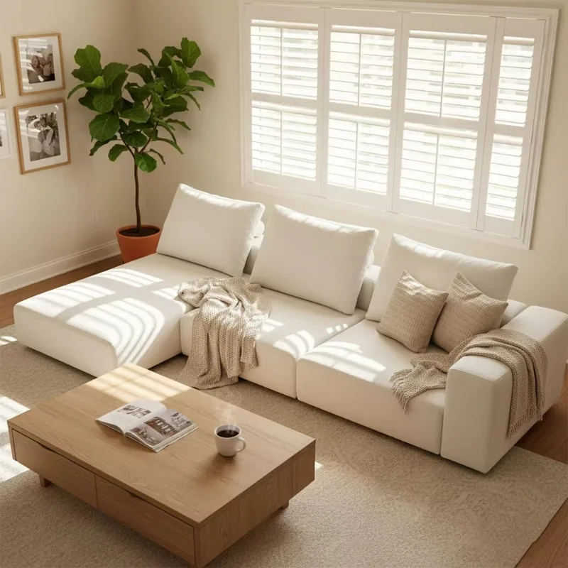 مجموعة أريكة جزيرة حديثة من القماش الراقية، أثاث فندقي لغرفة المعيشة وغرفة المعيشة #4