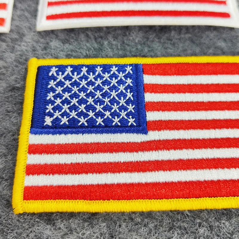 US Flag Embroidery Patch, DIY Ironing, Sewing Fabric, Clothing, Luggage, Shoes and Hats Accessories