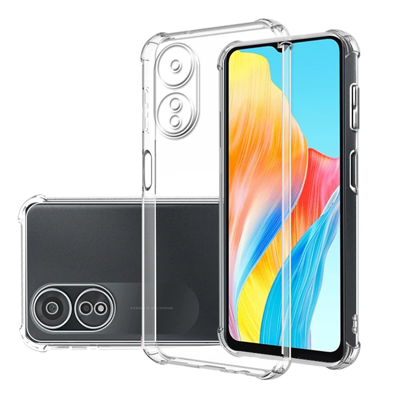 Shockproof Clear Case for Oppo A18 6.56