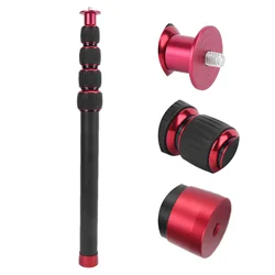 Manbily Camera Monopod Tripod Extension Rod LR‑255 Aluminium Alloy Tripod Mount Monopod Extension Tube Camera Monopod