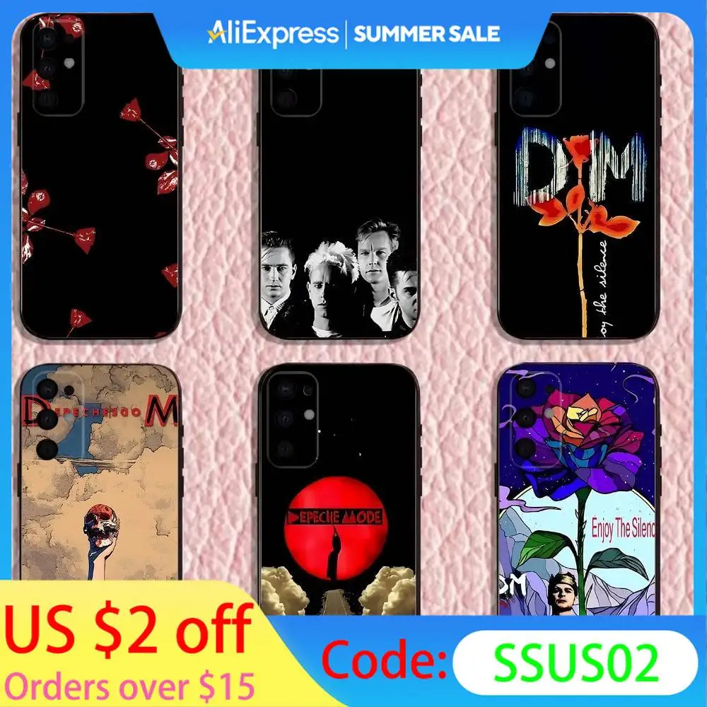 

D-Depeche Mode Rock-S Phone Case For Samsung S25,S24,S21,S22,S23,S30,Ultra,S20,Plus,Fe,Lite,Note,10,9,5G Black Cover