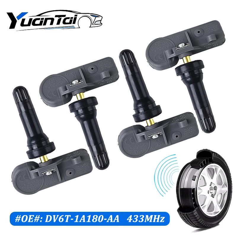 

DV6T-1A180-AA Tire Pressure Sensor For 2010-2019 Ford Explorer Edge Escape F-150 Mustang CMAX Ecosport BB5T-1A180-AA 433MHz TPMS