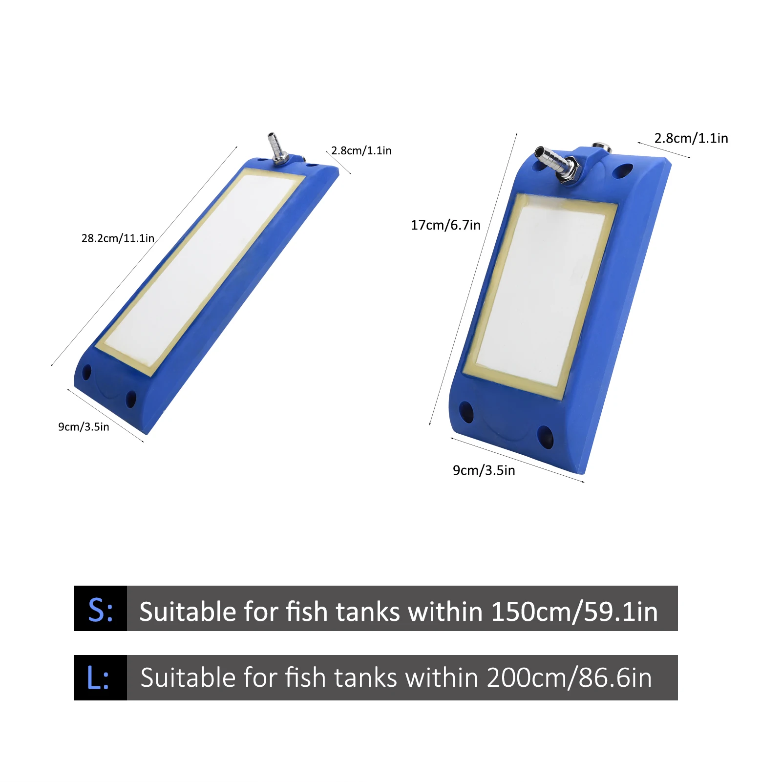Aquarium Aeration Diffuser Bubble Diffuser Bar Fish Micro Bubble Oxygen Diffuser Aquarium Dual Interface Stone Bar