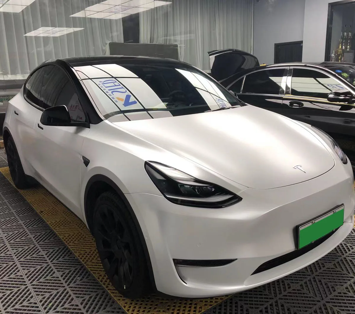 

Атласная белая виниловая пленка для автомобиля 2023, рулон для автомобильных пленки с выпуска воздуха