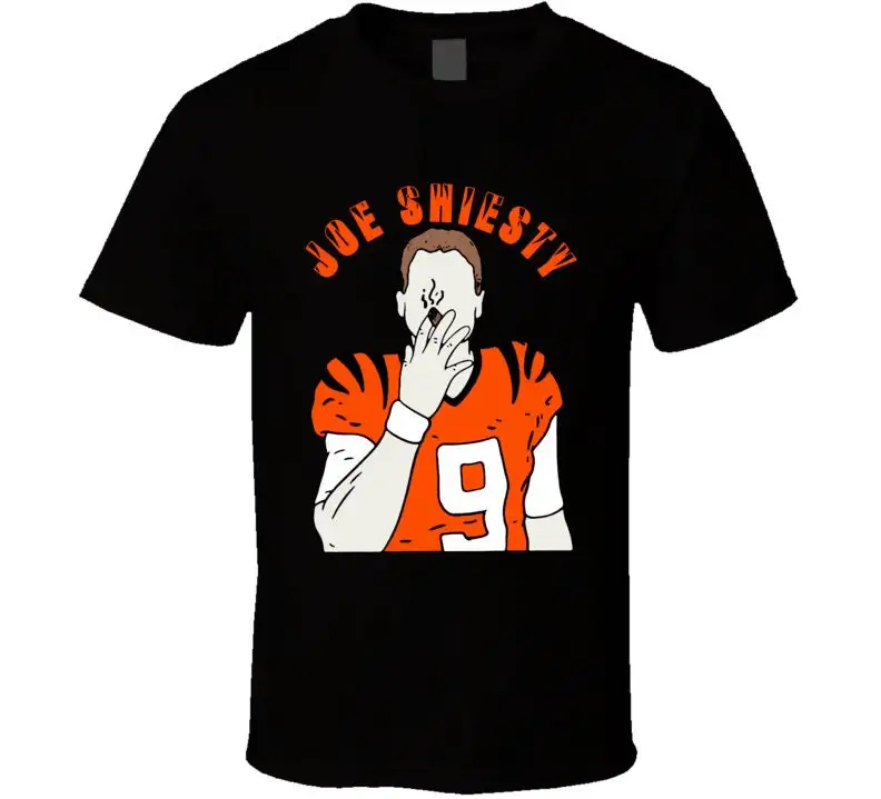 Joe Burrow Shiesty Cincinnati Quarterback Silhouette Cigar T Shirt