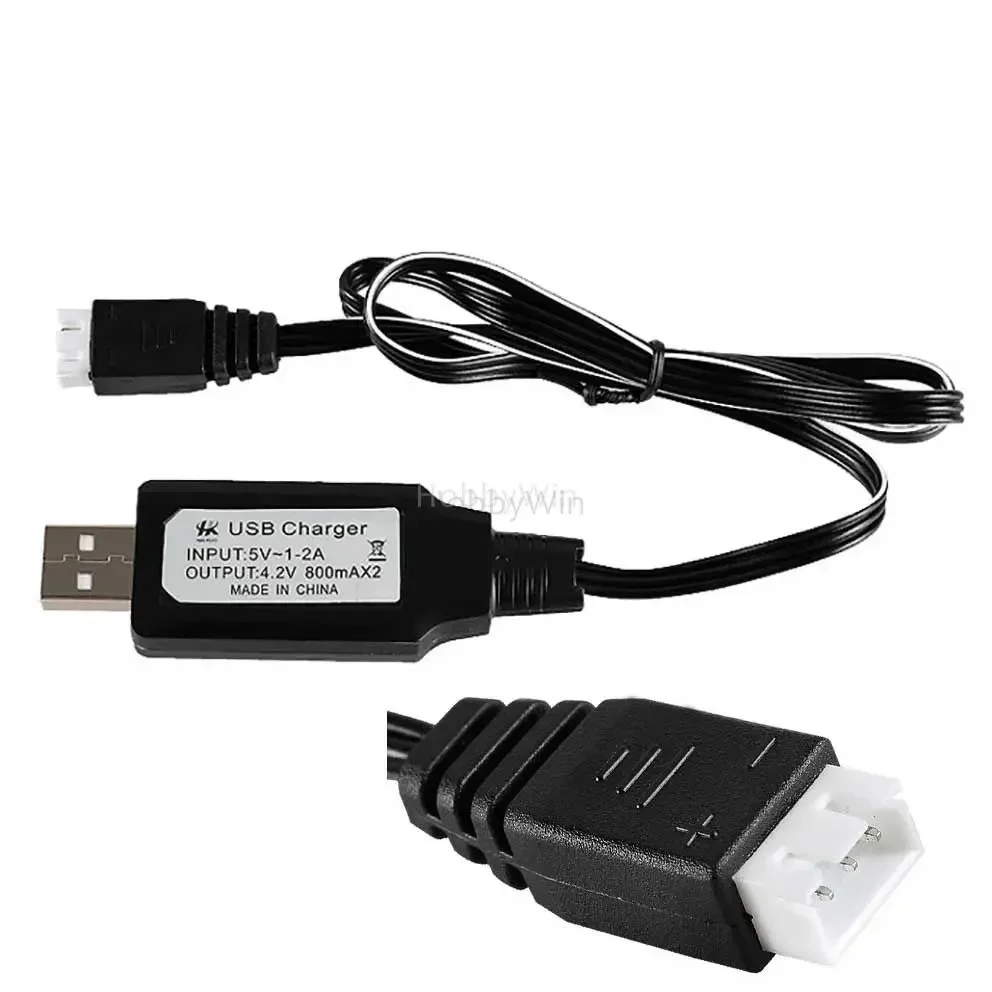

7.4V 800mA USB Charger Balance Plug with charge lamp for 2S LiPo RC Battery
