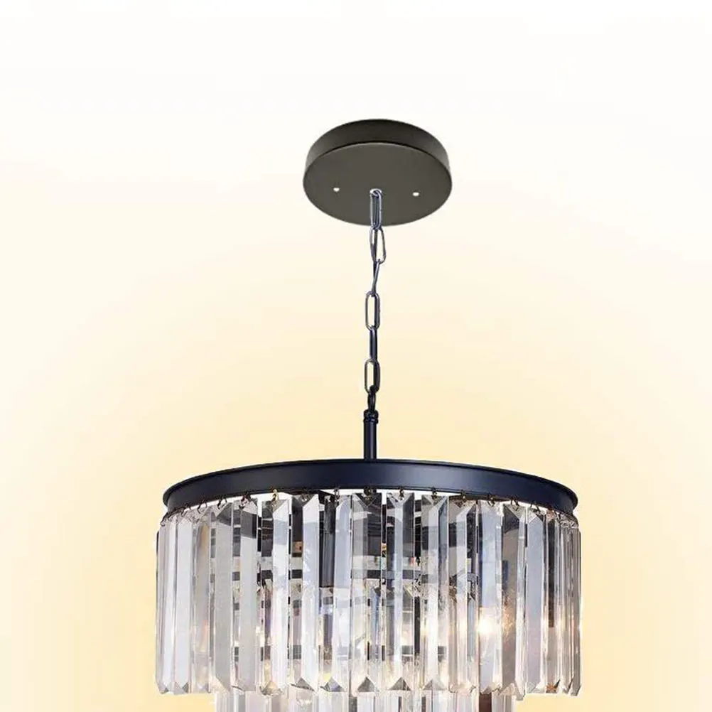 

6 Inch Black Ch Canopy Kit Pendant Light Mounting Plate Ceiling Cover Vintage Shade Parts Industrial Style