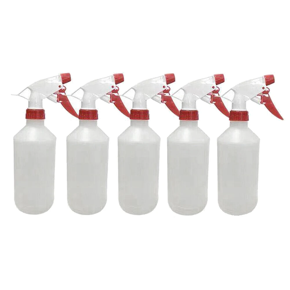 New 500Mlx5 Packs Plastic Trigger Spray Bottles 16 Oz Foaming Cleaning Commercial Sprayers