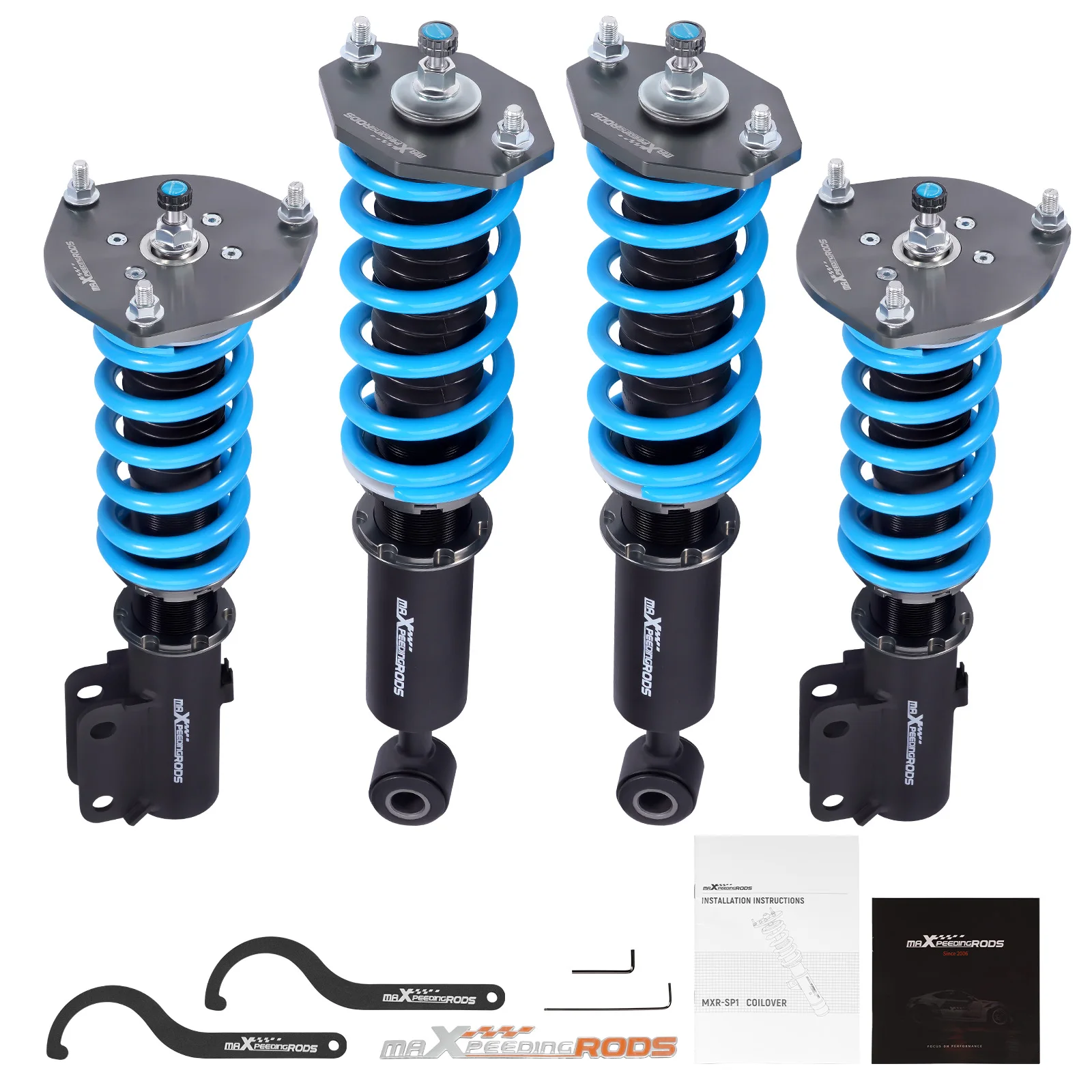 MaXpeedingrods T6 Coilovers 24 Way Damper Struts For Mitsubishi 3000GT AWD 91-99