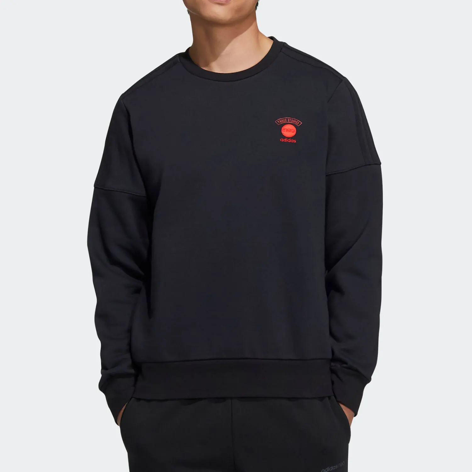 Adidas oficial genuino NEO hombres y mujeres cuello redondo forro polar cálido sudadera HC9690