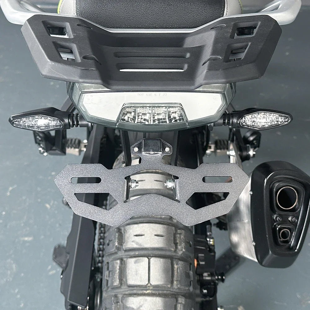 2025 ل CFMOTO 450MT MT450 لوحة ترخيص حامل IBEX 450 800MT-X 20024 قطع الغيار للدرجة النارية مصباح ليد الذيل مرتب الحاجز مزيل