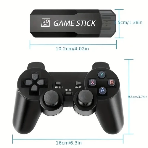 Imagen 2 del producto X2 Plus Game Stick GD10 Pro 3D HD consola de videojuegos Retro 4K Game Stick 30000 juegos para N64/PSP con controlador inalámbrico