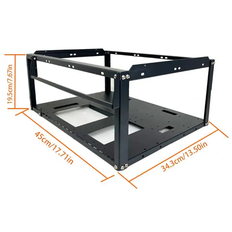 Imagem -06 - Estojo Compacto do Quadro Aberto para o pc Mini Caixa do Computador da Torre Faça Você Mesmo Desktop Chassis