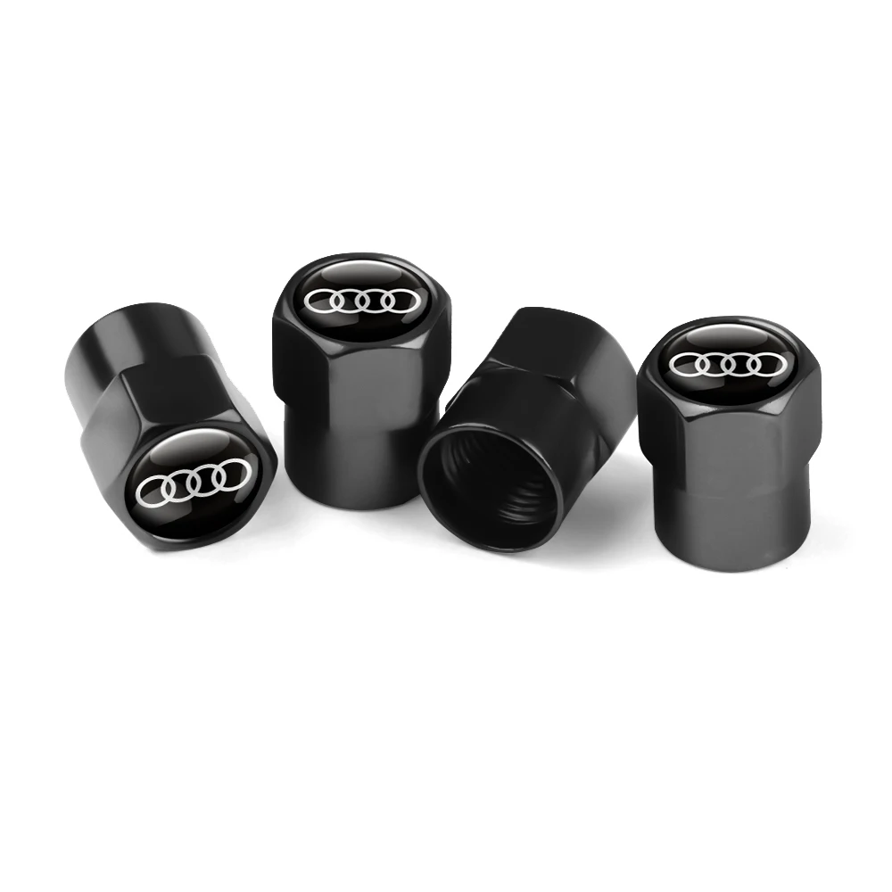 4 stuks autostyling 3D aluminium metalen auto wiel ventieldopjes voor Audi A1 A3 A4 A5 A6 A7 A8 Q2 Q3 Q5 Q7 TT Sline S3 RS