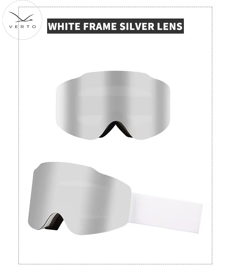 Premium Ski Goggles UV Protection Dual-Layer Lens Compatible with Myopia Glasses for Skiing and Mountaineering