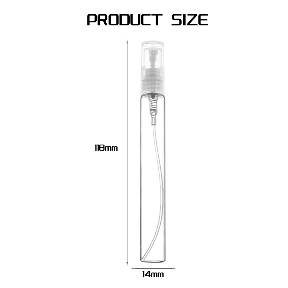 50 ชิ้น 10 มิลลิลิตรขวดขนาดเล็กบรรจุเครื่องสําอาง Atomizer ขวดน้ําหอม Atomizing Liquid คอนเทนเนอร์สําหรับเดินทาง