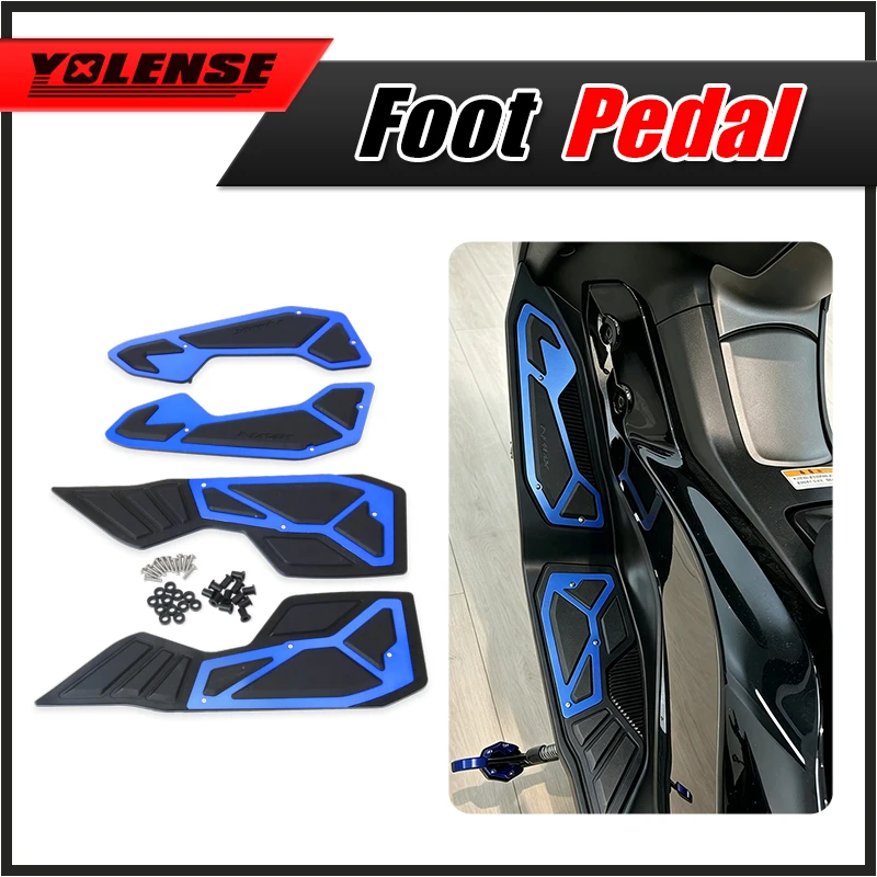 

For NMAX155 TURBO 2025 NMAX 155/125 V3 NMAX125 V3 Motorcycle Pedal Footrest Footpads Foot Pegs Anti Slip Foot Pedal Kit