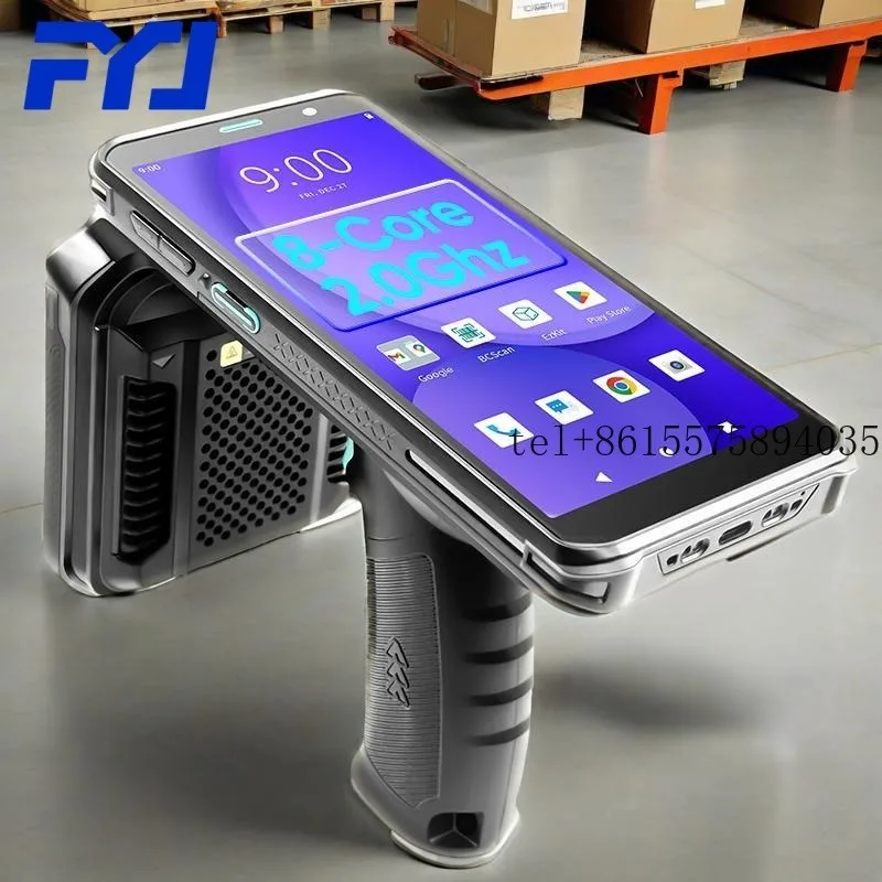 

2026 FYJ F9826R Large Battery Handheld PDA WIFI6 Ready RFID UHF Long Range Barcode Scan BT 15M Android 10000mAh PDA