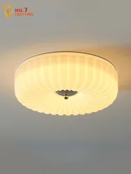 French Design Cream Wind Bauhaus Ceiling Light Medieval Vintage Glass Hanging Lamp Home Decor Bedroom Balcony Hall Cloakroom Bar