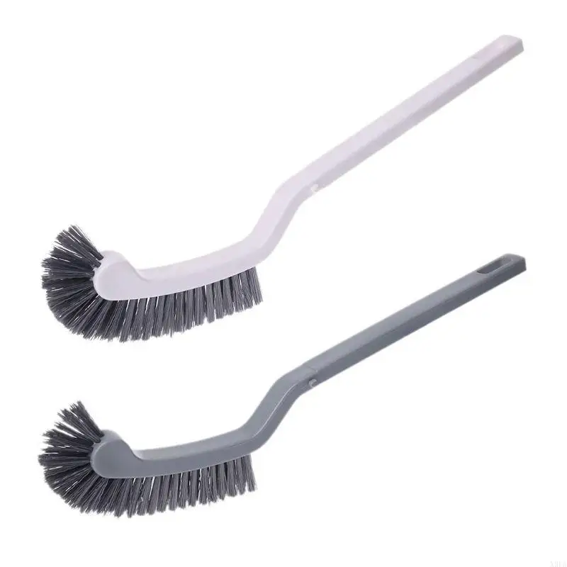 

X9FA Plastic Long Handle Curved Plastic Toilet Cleaning Brush Corner for Rim Cleaner