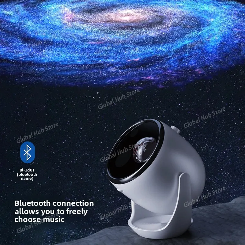 Naked-eye Vision Image Projection 3D Ambient Image Projection Lamp Starry Sky Lamp Adjustable Angle Large Circle Projector