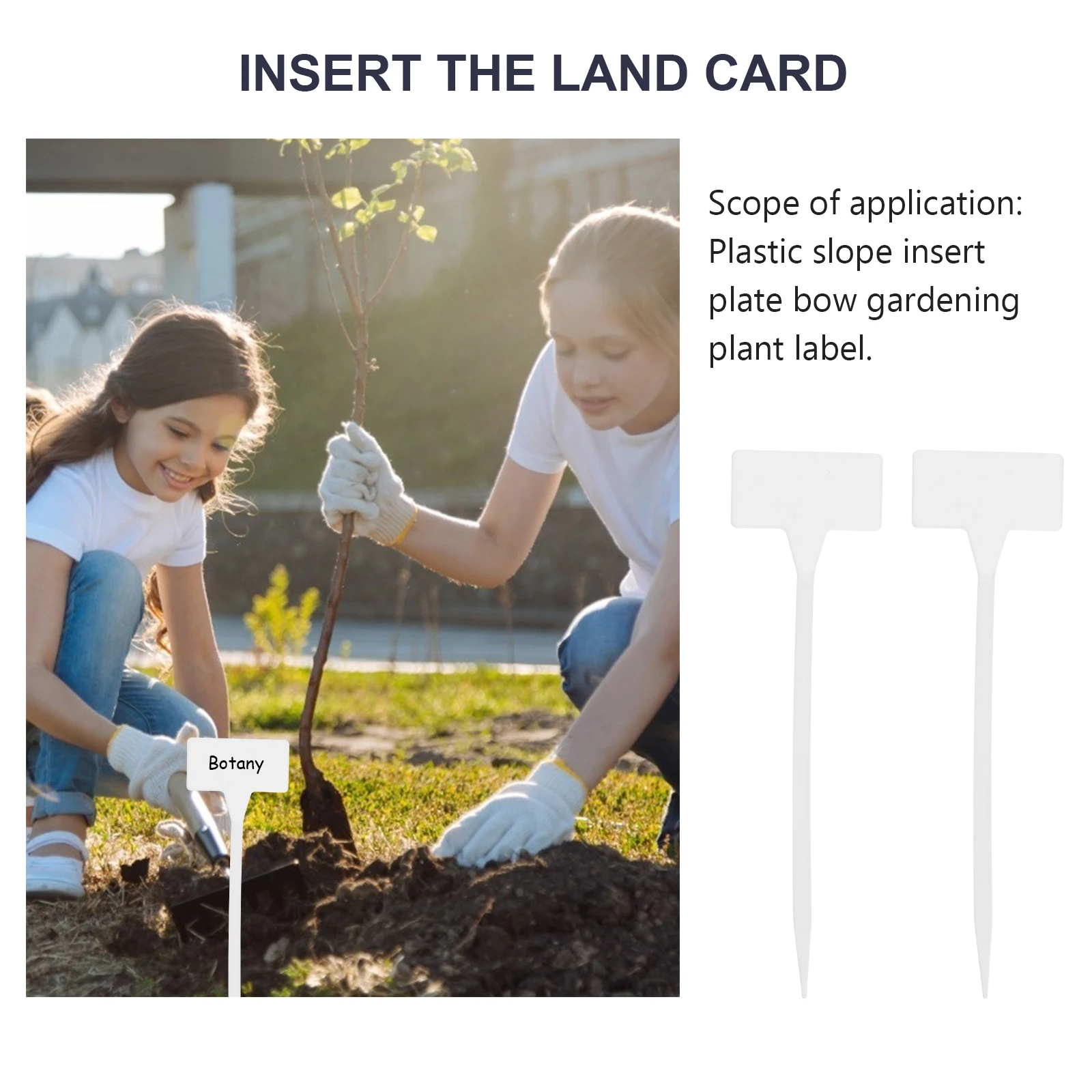 

10 Pcs Durable Foldable Gardening Inserted Card Garden Garden Label Tags for Flower Marker Cards