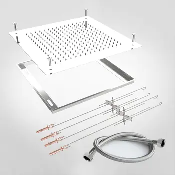 Relextime Luxusní stropní sprchová hlavice Dešťová moderní skrytá vířivka SUS304 nerezová sprcha do koupelny 10 nejlepší prodej Sprchová hlavice SUS304 - №4