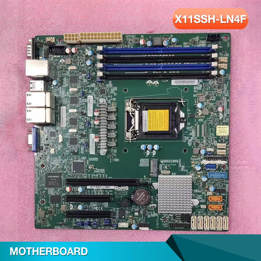 X11SSH-LN4F For Supermicro Motherboard v6/v5 7th/6th Gen E3-1200