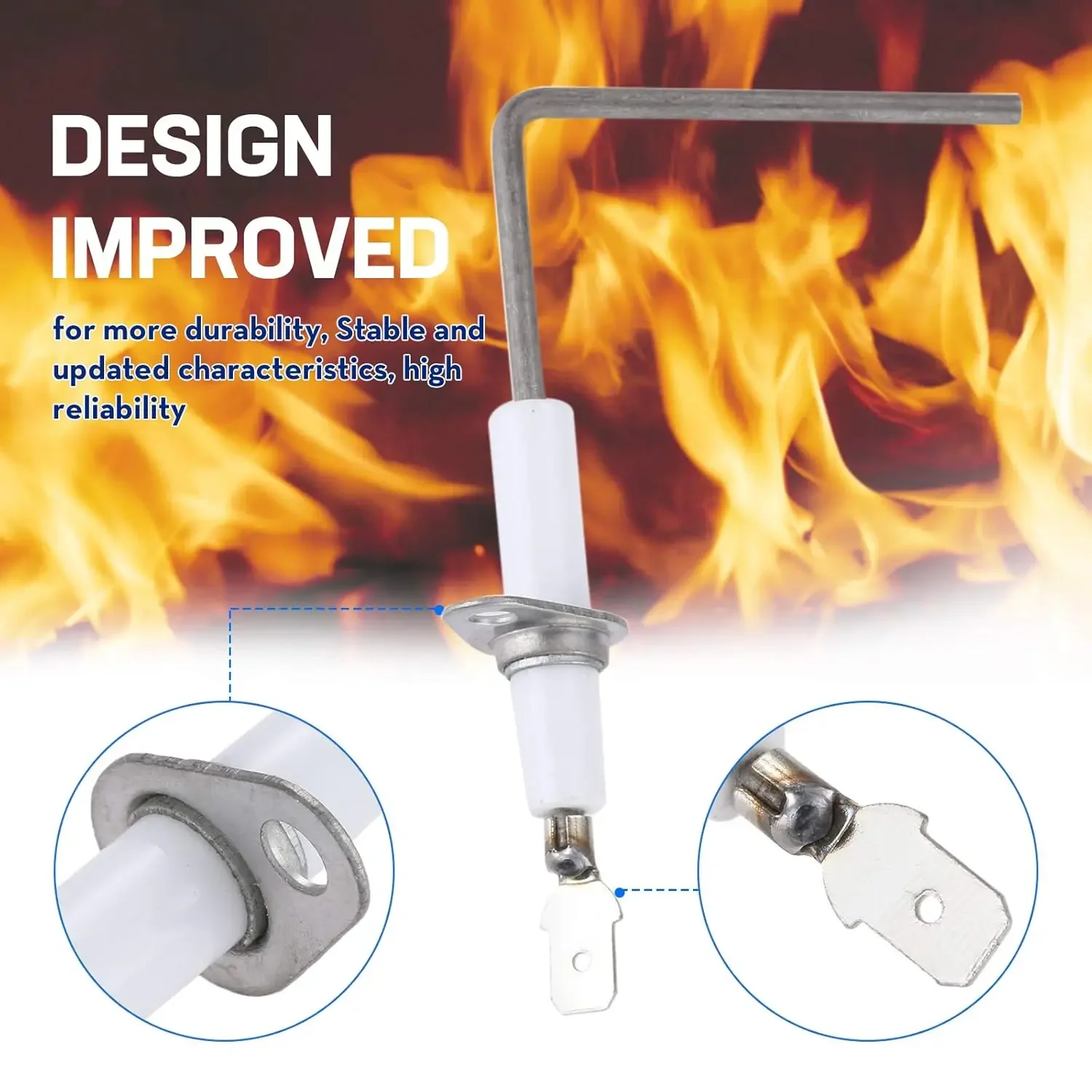 4 قطعة مستشعر لهب الفرن SEN01114 استبدال لـ Trane المعيار الأمريكي SEN337 SEN0337 SEN0441 SEN491 SEN00491 SEN1114 PSE-T19 #5