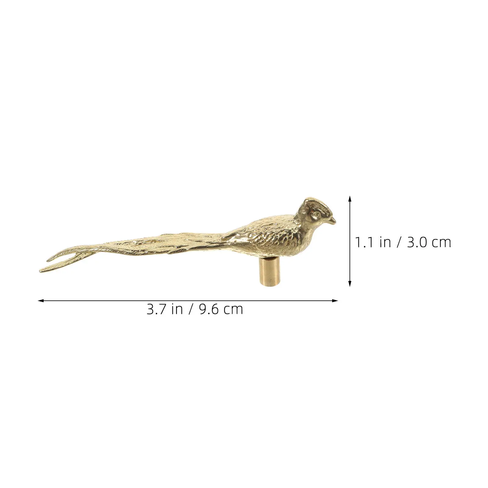 2 Pcs Decor Bird Handles For Cabinets Brass Animal Knobs Replacement Door Animals Pull Dresser Drawer Pulls For Home Decor