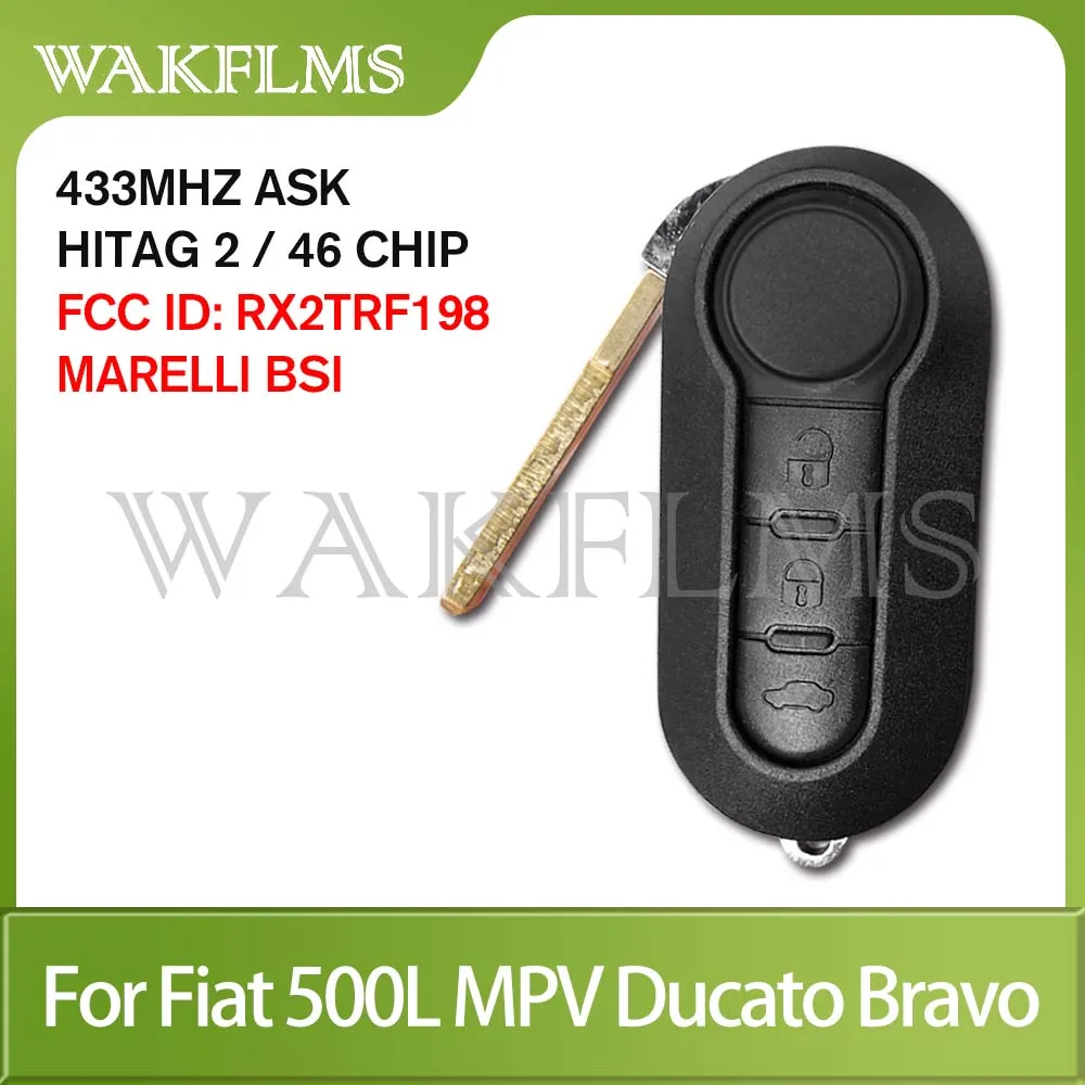 3 Button Remote Key Fob 433MHz