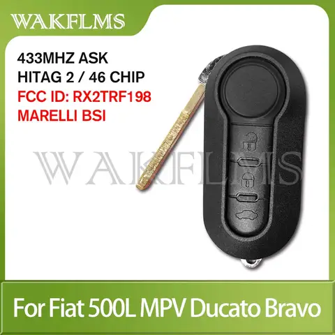 3 Button Remote Key Fob 433MHz WAKFLMS