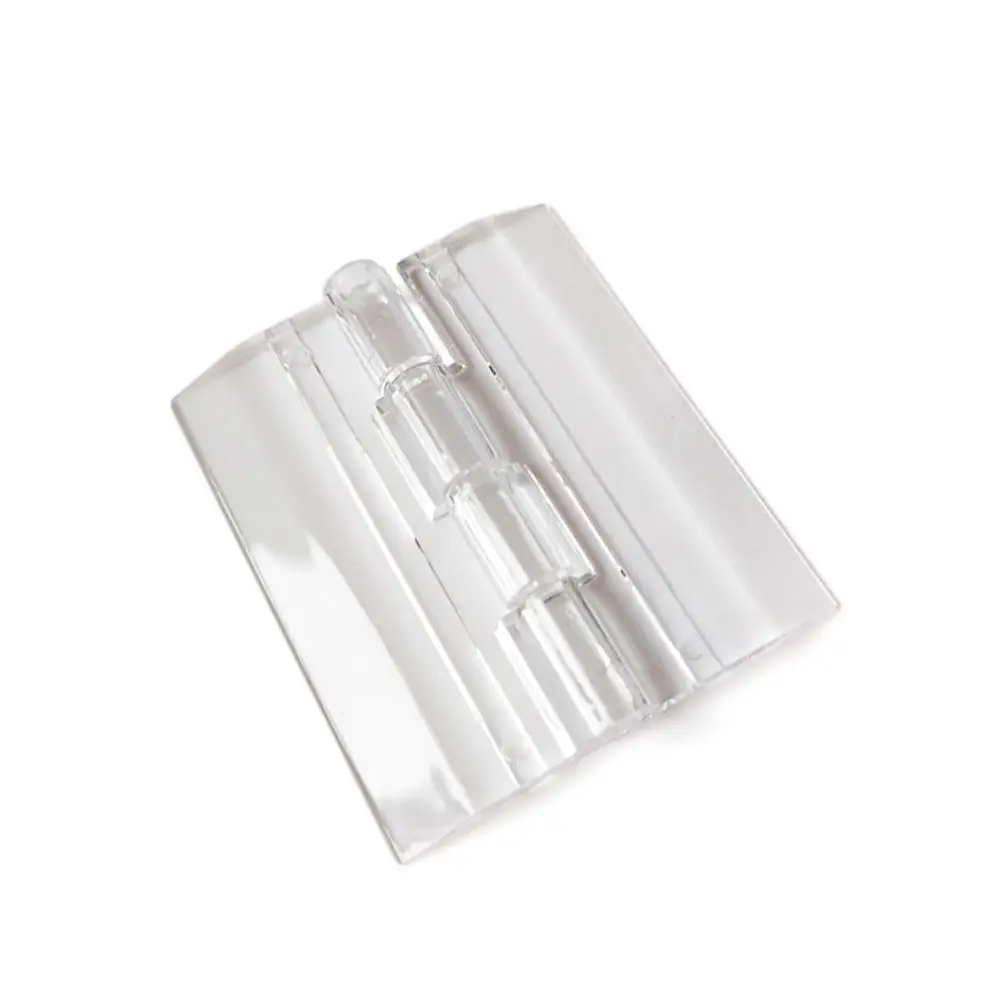 10 قطعة مفصلات متينة شفافة قابلة للطي مفصلات أبواب أكريليك شفافة 270 درجة أثاث قابل للطي صندوق باب خزانة ذاتية الصنع