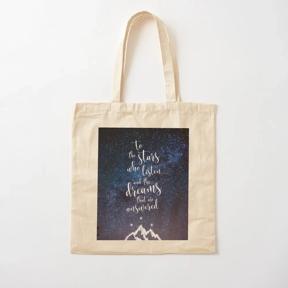 A Court of Mist & Fury Quote Tote Bag supermarket folding bag Gift bag large size bags shopping