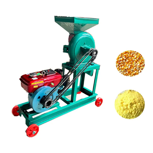 Electric Diesel Engine Hot Sale Corn Grinder Machine Maize Grain Crushing Machine Corn Grinding Disk Sorghum Mill Machine