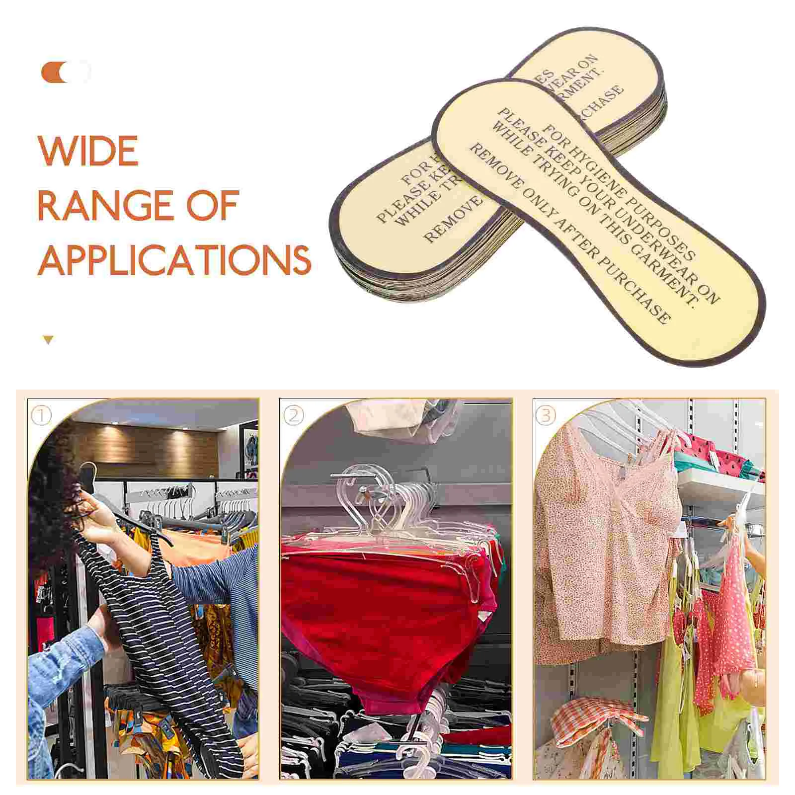 Badmode Beschermende Sticker Sticker Hygiënische Stickers Badjurk Voor Lingerie Labels