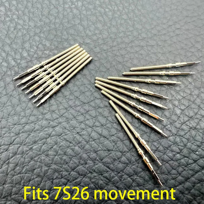 7S26 스템 2PCS/4PCS 무브먼트 크라운 스템 7S26 자동 기계식 무브먼트 스템 수리 부품 시계 수리 부품