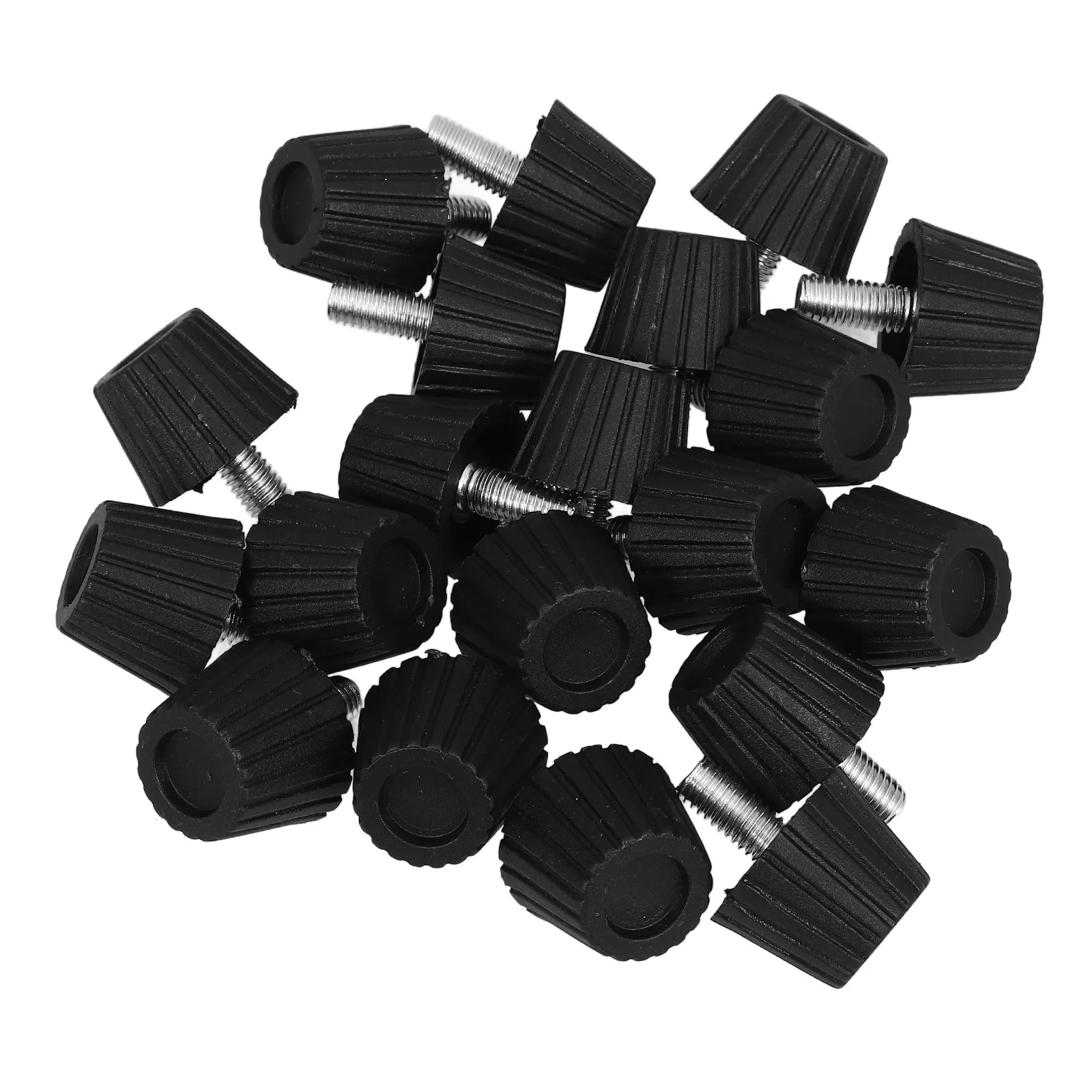 

20Pcs Adjustable Furniture Levelers Rubber Screw in Non Slip Chair Foot Protectors Table Stool Desk Legs Floor Protectors