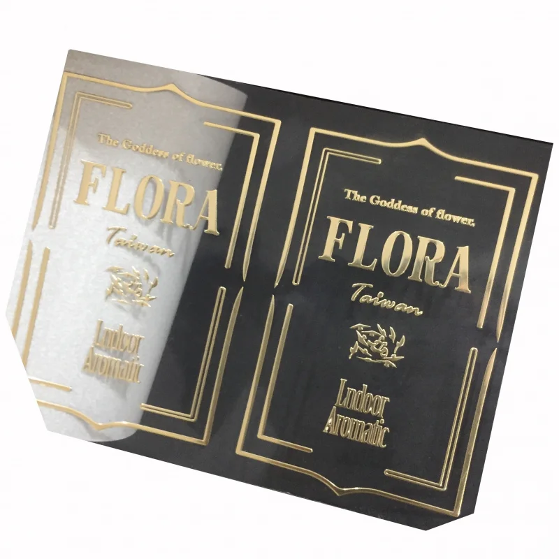 custom.Metal Sticker Metal Packaging Label Candle Bottle High Quality Decorative Sticker Perfume Bottle