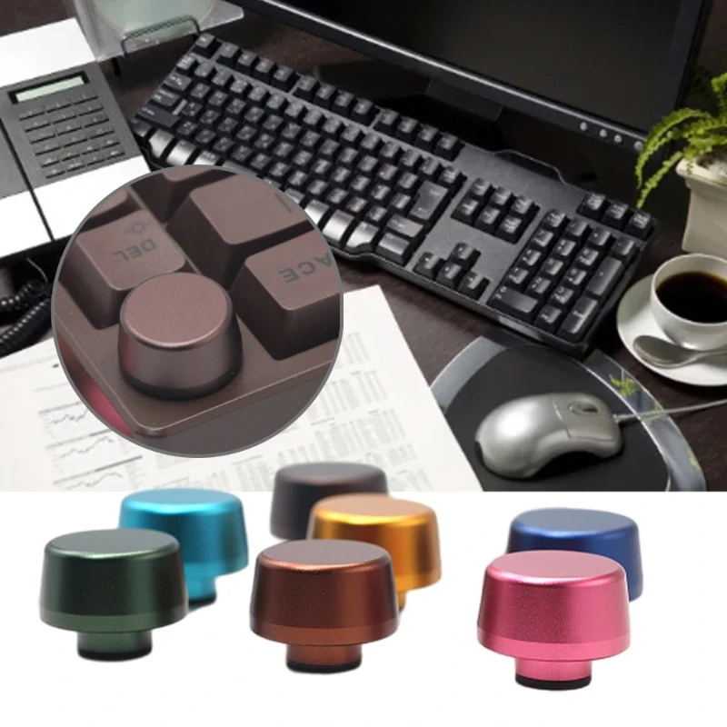 Round Metal Knob For C65 FEKER IK65 Mechanical Keyboard Metal Knob Precise Control and Brightness Control Easy Installs